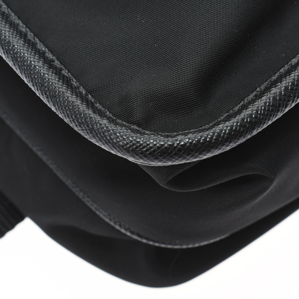 Prada Metal Fittings Renylon Shoulder Bag Black Silver - Picture 6 of 10
